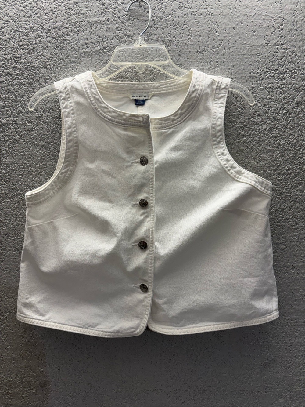 American Eagle Outfitters White Denim Skort - Picture 3 of 7